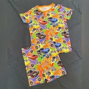NWOT Joyful Kids Bamboo Hot Wheels Pajama Set